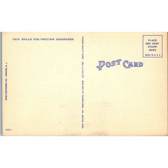 Postcard, Vintage, Asbury Park, NJ, Berkley Cartaraet Hotel, PC10 - Picture 2 of 2